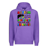 Purple autism the journey that turns mama bears Premium Hoodie - JahusDesignShop