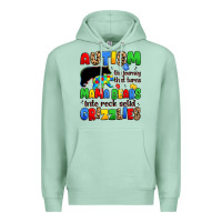 Seafoam autism the journey that turns mama bears Premium Hoodie - JahusDesignShop