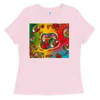 Bubblegum Pink mexico hearts Ladies Tee - Zillion Design Studio