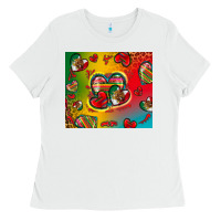 White mexico hearts Ladies Tee - Zillion Design Studio