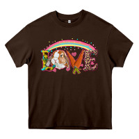Chocolate Brown easter bunny love Heavy Core Tee - RanaPortraitStore