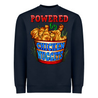 Navy powered by chicken nuggets Heavyweight Sweatshirt - AdoDesignShop