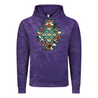 Cloud Purple cowhide leopard gemstone aztec Vintage Hoodie - JahusDesignShop