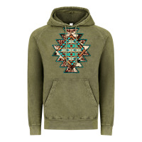 Vintage Olive cowhide leopard gemstone aztec Vintage Hoodie - JahusDesignShop