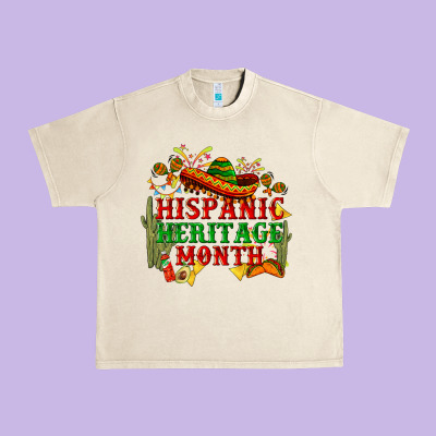National Hispanic Heritage Month Urban Heavy Tee Designed By Bundleandbundleshop