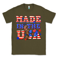 Army Green made in the usa Classic Tee - NancyCooperArtShop