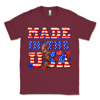 Burgundy made in the usa Classic Tee - NancyCooperArtShop