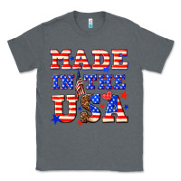 Charcoal Heather made in the usa Classic Tee - NancyCooperArtShop