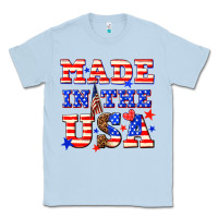 Dusty Blue made in the usa Classic Tee - NancyCooperArtShop