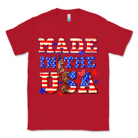 Red made in the usa Classic Tee - NancyCooperArtShop