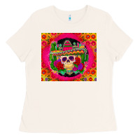 Bone mexican skull Ladies Tee - Zillion Design Studio