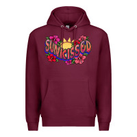 Burgundy sunkissed Premium Hoodie - NancyCooperArtShop