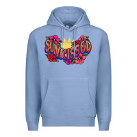 Colony Blue sunkissed Premium Hoodie - NancyCooperArtShop