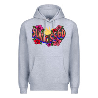 Heather Grey sunkissed Premium Hoodie - NancyCooperArtShop