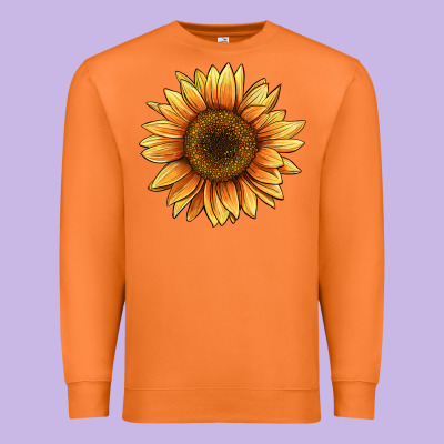 Sunflower Premium Sweatshirt Designed By Barkaloodesign