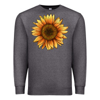 Charcoal Heather sunflower Premium Sweatshirt - BarkalooDesign