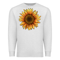 Oatmeal Heather sunflower Premium Sweatshirt - BarkalooDesign