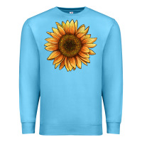 Ocean Blue sunflower Premium Sweatshirt - BarkalooDesign