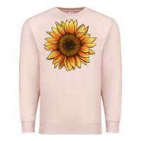 Pale Pink sunflower Premium Sweatshirt - BarkalooDesign