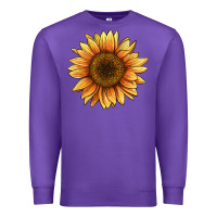 Purple sunflower Premium Sweatshirt - BarkalooDesign