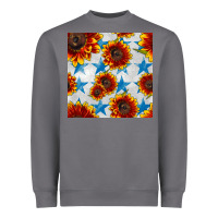 Storm patriotic sunflowers and stars Heavyweight Sweatshirt - BundleAndBundleShop