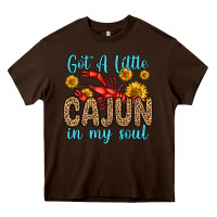 Chocolate Brown got a little cajun in my soul Heavy Core Tee - Zillion Design Studio