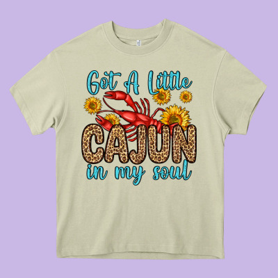 Got A Little Cajun In My Soul Heavy Core Tee Designed By Zillion Design Studio