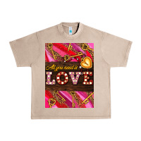 French Oak all you need is love Urban Heavy Tee - AdoDesignShop