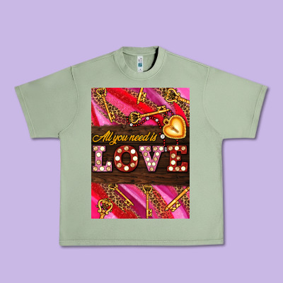 All You Need Is Love Urban Heavy Tee Designed By Adodesignshop