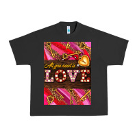 Pigment Black all you need is love Urban Heavy Tee - AdoDesignShop