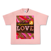Salmon all you need is love Urban Heavy Tee - AdoDesignShop
