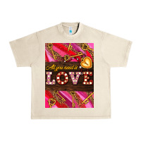 Sandshell all you need is love Urban Heavy Tee - AdoDesignShop