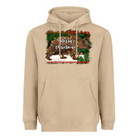 Mushroom merry christmas bear Heavyweight Hoodie - BarkalooDesign