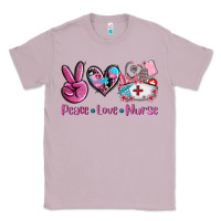 Lilac peace love nurse Classic Tee - AdoDesignShop