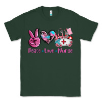 Sports Green peace love nurse Classic Tee - AdoDesignShop