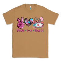 Toasted Coconut peace love nurse Classic Tee - AdoDesignShop