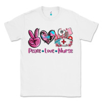 White peace love nurse Classic Tee - AdoDesignShop