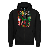 Black santas favorite rt nurse Zipper Hoodie - MaliasSmallBusiness