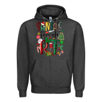 Charcoal Heather santas favorite rt nurse Zipper Hoodie - MaliasSmallBusiness
