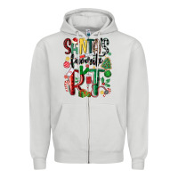 Dove Grey santas favorite rt nurse Zipper Hoodie - MaliasSmallBusiness