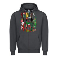 Smoke santas favorite rt nurse Zipper Hoodie - MaliasSmallBusiness