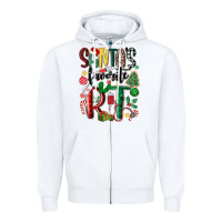 White santas favorite rt nurse Zipper Hoodie - MaliasSmallBusiness