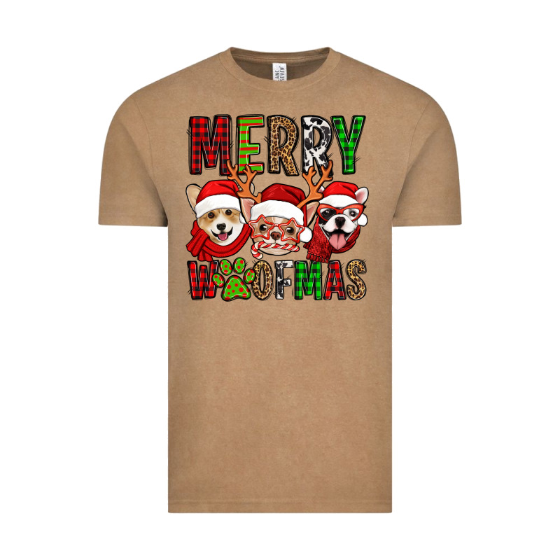Merry Woofmas Dogs Vintage Tee by Jasminsmagicworld | Teevron
