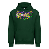 Forest Green mardi gras grandma Urban Hoodie - CowGirlArtShop