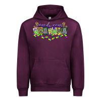 Mauve Wine mardi gras grandma Urban Hoodie - CowGirlArtShop