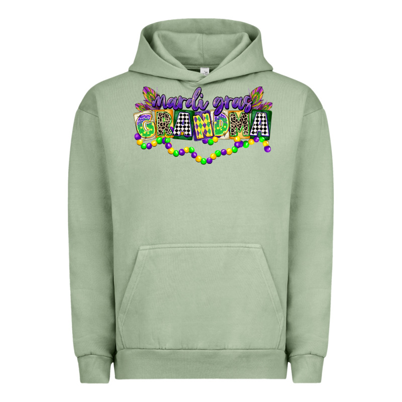 Mardi Gras Grandma Urban Hoodie by CowGirlArtShop | Teevron