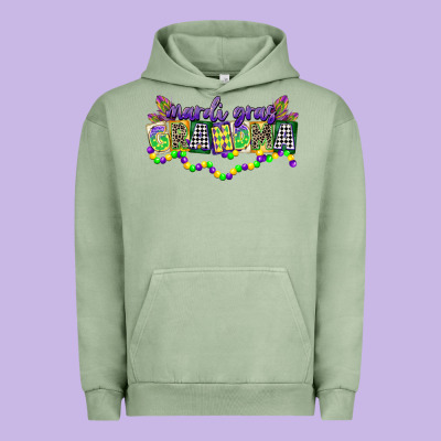 Mardi Gras Grandma Urban Hoodie Designed By Cowgirlartshop