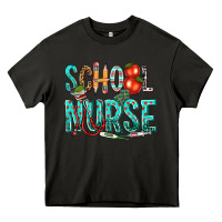 Asphalt school nurse Heavy Core Tee - texasbilliewilder