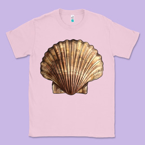 Japanese Scallop Shell Classic Tee Designed By Lillyallendesigns