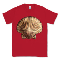 Red Japanese Scallop Shell Classic Tee - LillyAllenDesigns